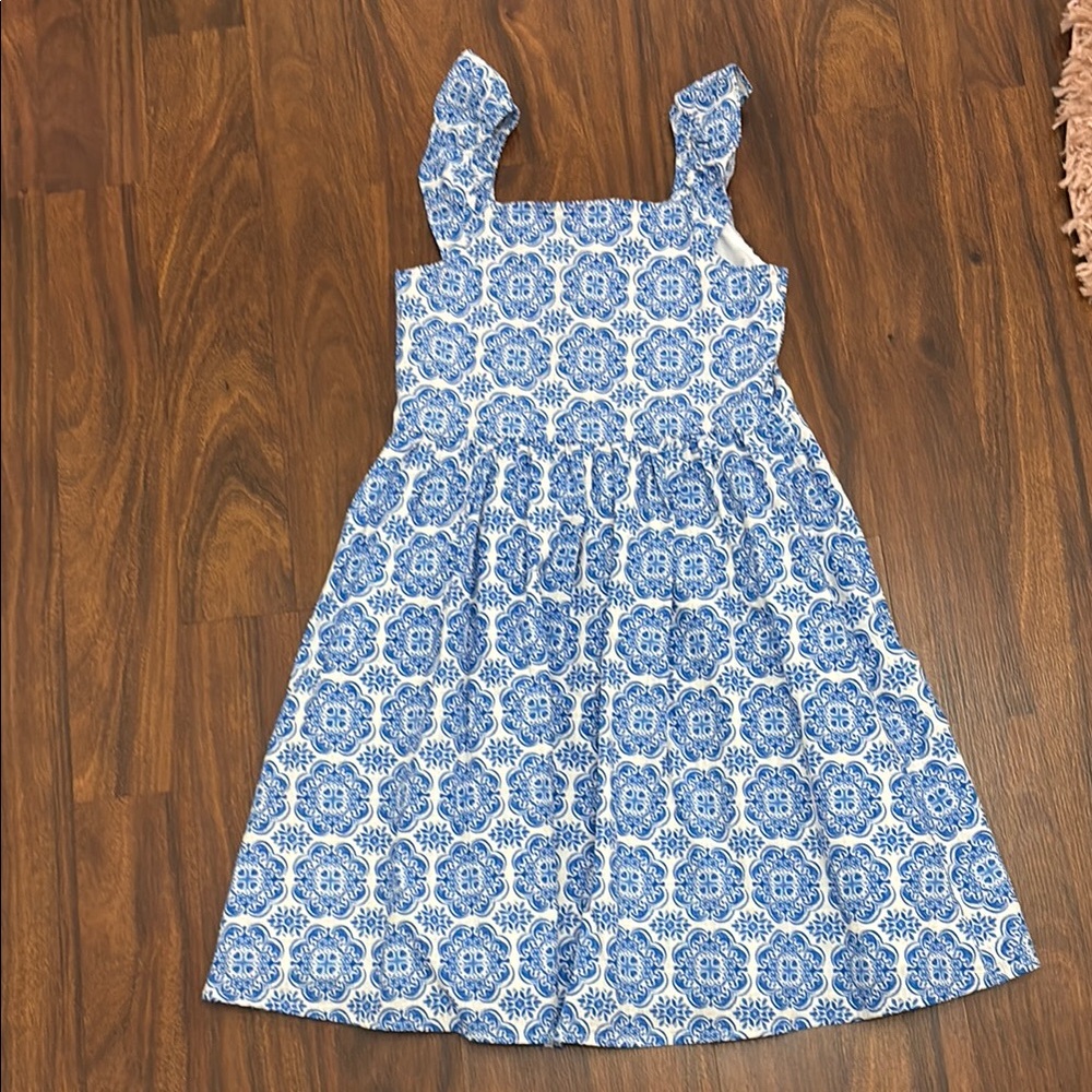 Blue and White Kids Dress